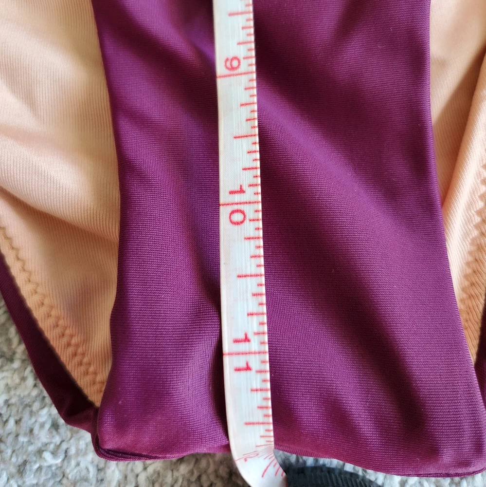 J.Crew high rise high cut bikini bottoms, xs, purple